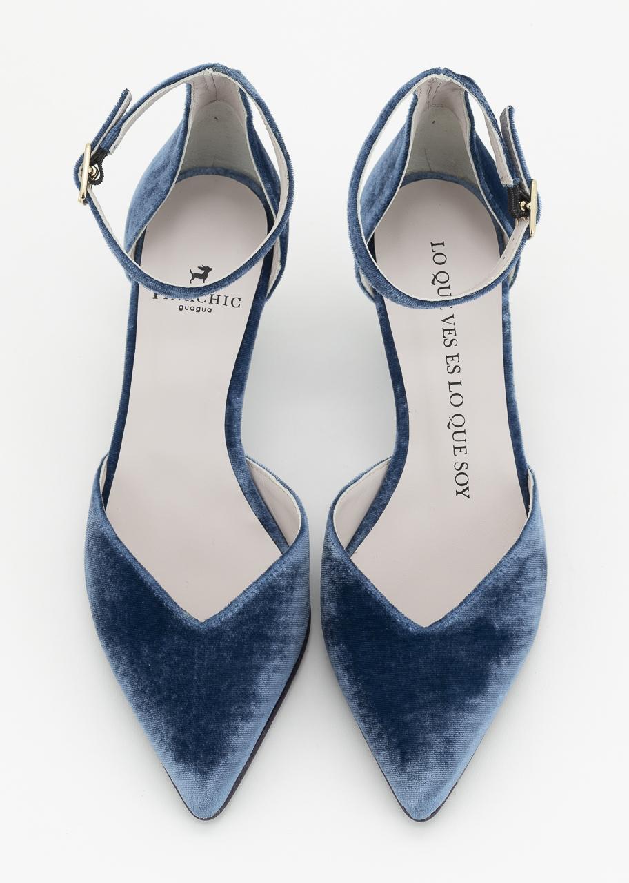 YAIZA AZUL TERCIOPELO