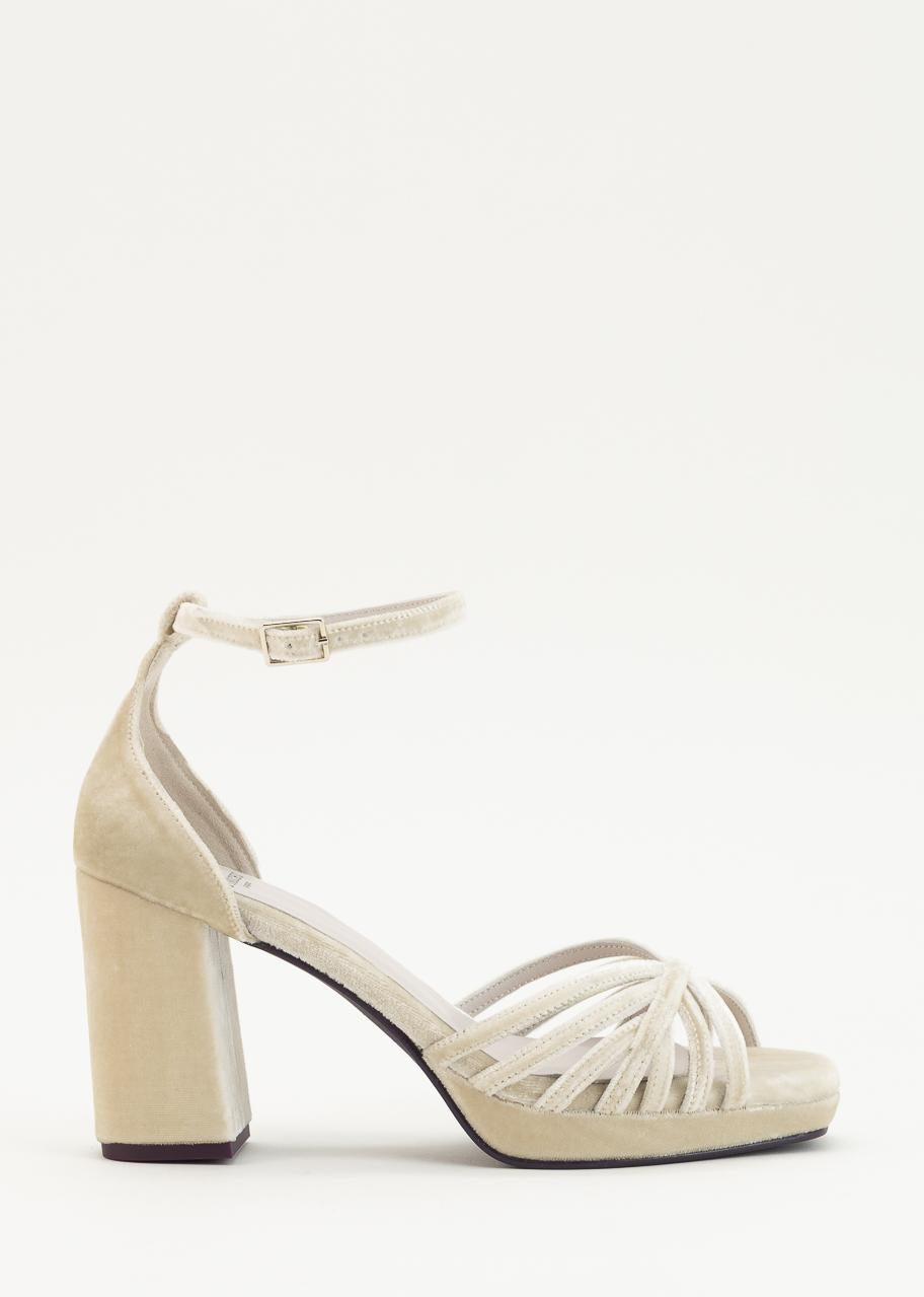 RANIA BEIGE TERCIOPELO
